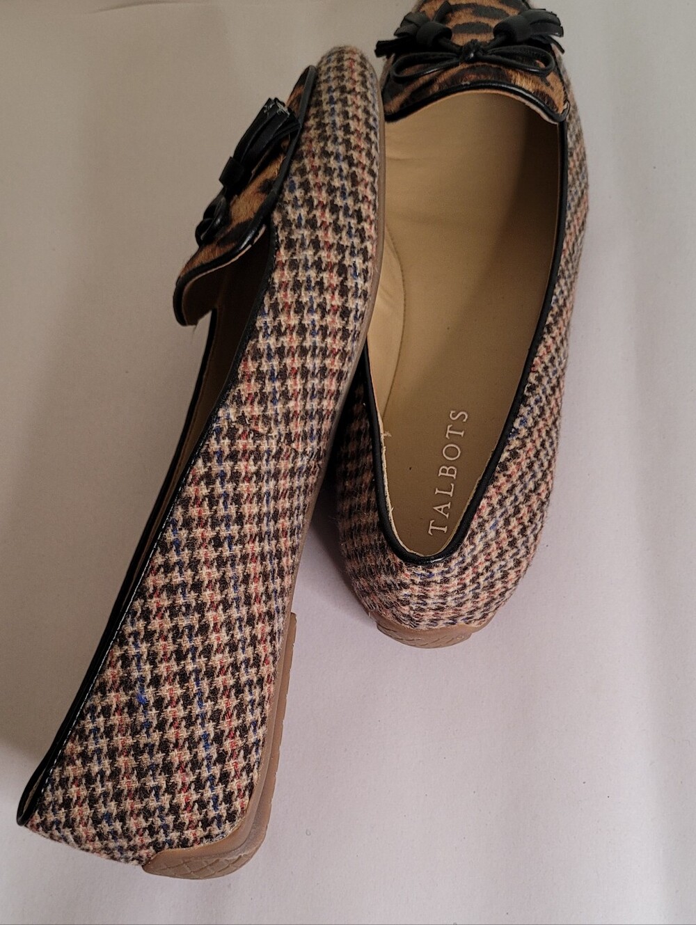 Talbots Houndstooth Tassel Driving Loafers - Picture 8 of 10